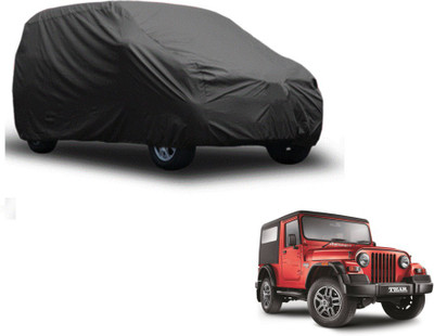 MOCKHE Car Cover For Mahindra Thar (Without Mirror Pockets)(Grey)