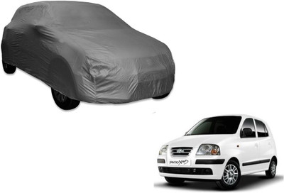 MOCKHE Car Cover For Hyundai Santro (Without Mirror Pockets)(Grey)