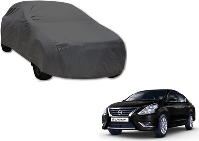 MOCKHE Car Cover For Nissan Sunny (Without Mirror Pockets)(Grey)