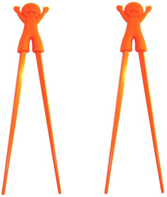 

xeekart Eating Silicone Japanese Chopstick(Orange Pack of 2)