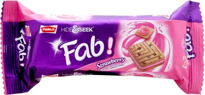 Parle Hide Seek Fab Strawberry Cream Biscuit100 G