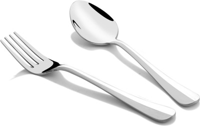 Shapes Rose 12 pcs stainless set cutlery set [ Content : 6 pcs Dinner Spoon and 6 pcs Dinner fork ] Stainless Steel Cutlery Set(Pack of 12)