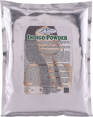 

mountaindust 100% herbal indigo powder natural Hair Color(black/brown)