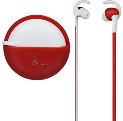 A CONNECT Z VM-50 Wired Headset(Red, In the Ear)