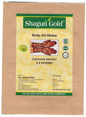 

Shagun Gold Triple filtered ( lawsonia Inermis ) Body Art Henna(100 g)