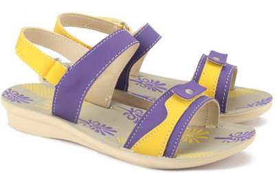 

Footfun by Liberty Boys Velcro Strappy Sandals(Purple