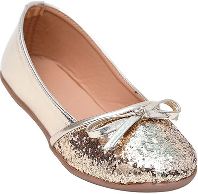 

Glitzy Galz Girls Slip-on Flats(Gold