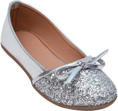 

Glitzy Galz Girls Slip-on Flats(Silver