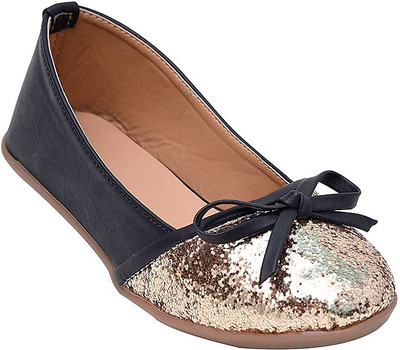 

Glitzy Galz Girls Slip-on Flats(Black