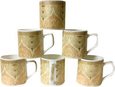 

Pearl P-6048 Bone China(Gold, Pack of 6)