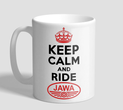 

The Mugs Ride Jawa Ceramic Mug(330 ml), White