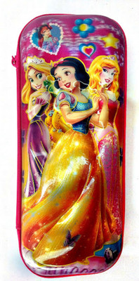 

Must Visit 1 PRINCESS DOLL CARTOON POUCH Art Artificial Leather Pencil Box(Set of 1, Pink)