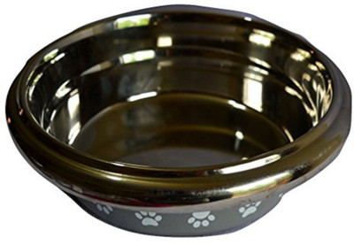 

Foodie Puppies Round Steel Pet Bowl(900 ml Silver)