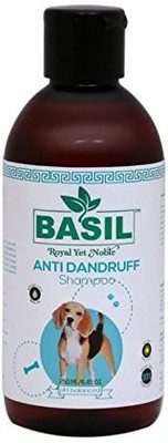 Basil Anti-dandruff Basil Anti-Dandruff Shampoo By Pawsitively Pet Care Dog Shampoo(250 ml)