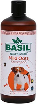 

Basil Allergy Relief, Anti-dandruff, Anti-fungal, Anti-itching, Anti-microbial, Anti-parasitic, Conditioning, Flea and Tick, Hypoallergenic, Whitening and Color Enhancing Basil Milk Oats Shampoo By Pawsitively Pet Care Dog Shampoo(500 ml)