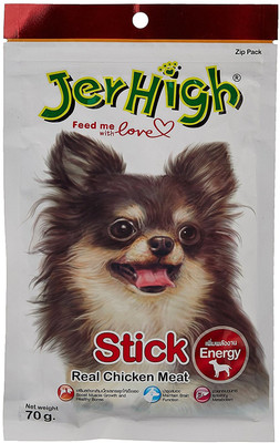

Jer High Dog Treat Pet Care Chicken Dog Treat(70 g, Pack of 3)