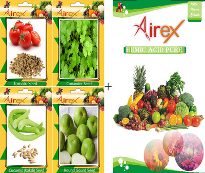 

Airex Tomato, Coriander (Dhaniya), Cucumis, Round Gourd (Tinda) Seed(20 per packet)