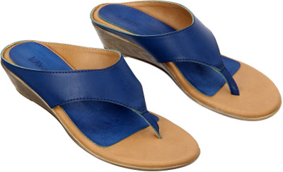 Lavie Women Blue Wedges at flipkart