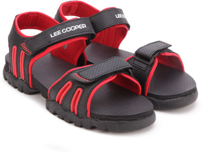 

Lee Cooper Men BLACK_RED Sports Sandals