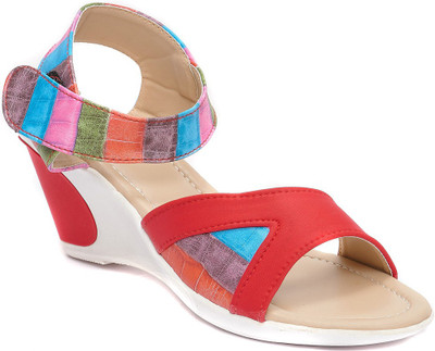 

Dolphin Miles Women Red Wedges