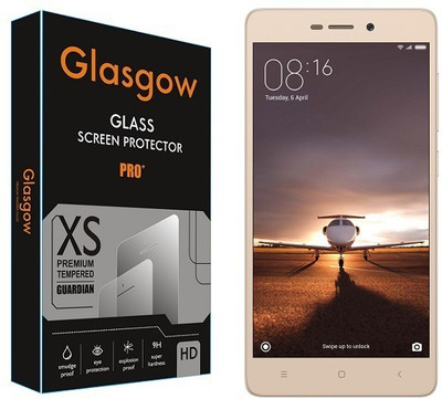Glasgow Tempered Glass Guard for Mi Redmi 3S Prime(Pack of 1)