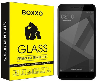 Boxxo Tempered Glass Guard for Mi Redmi 4(Pack of 1)