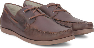 

United Colors of Benetton Boat Shoes For Men(Brown, 902