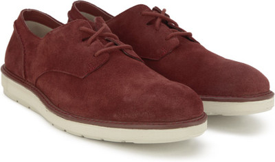 

Clarks Fayeman Lace Red Suede Casual For Men(Maroon