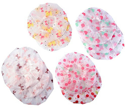 

Sukot Pack of 10 Waterproof Shower Cap Women Bathroom Bath Hair Spa Shampoo Hair Care Cap Hat reusable
