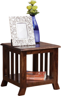 

Induscraft Solid Wood End Table(Finish Color - Brown)