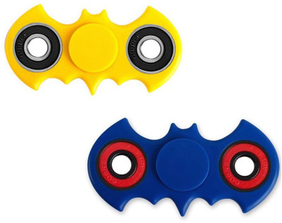 

VibeX ™ Batman Fidget Spinner Tri-Spinner Hand Finger-Set of 2(Yellow, Purple)