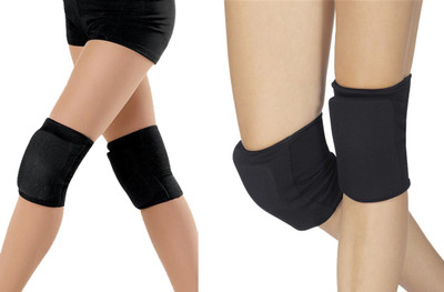 

GB 4 PCs Fitness DANCING , SKATING , YOGA Padded Knee Support (Free Size, Black)