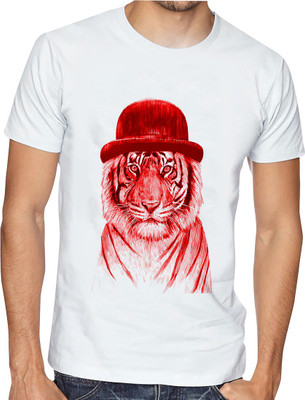 Casotec Printed Men Round Neck Multicolor T-Shirt