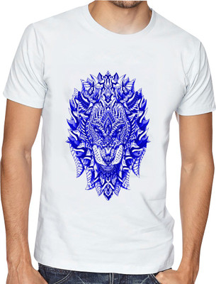 Casotec Printed Men Round Neck Multicolor T-Shirt