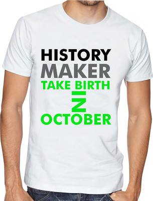 Casotec Printed Men Round Neck Multicolor T-Shirt