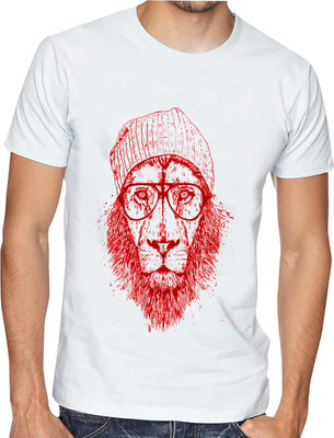 Casotec Printed Men Round Neck Multicolor T-Shirt