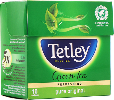 

Tetley Pure Original Green Tea Bags(10 Bags, Box)