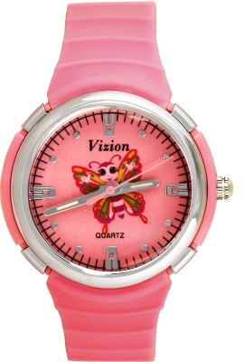 Vizion 8828-3-2 HERMIE-The Rainbow Butterfly Cartoon Character Watch  - For Girls   Watches  (Vizion)