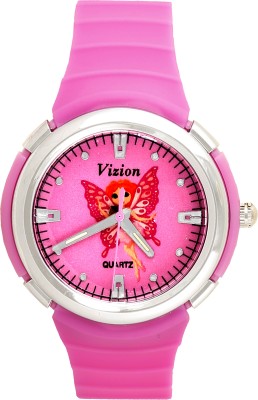 Vizion 8828-4-3 Riha-The Butterfly Princess Cartoon Character Watch  - For Girls   Watches  (Vizion)