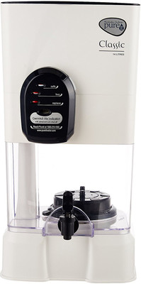

HUL PUREIT CLASSIC 14 L Gravity Based Water Purifier(White)