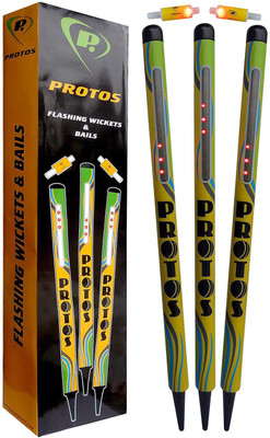 

Protos Flashing Cricket Stumps (Yellow)(Yellow)