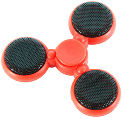 

ShopyBucket Fidget Spinner Speaker Hand Spinner Music MP3 Wireless Player With TF Card Finger Toy Relieve Stress Chargable Toys-8(Red)