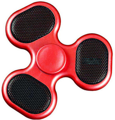 

ShopyBucket Fidget Spinner Speaker Hand Spinner Music MP3 Wireless Player With TF Card Finger Toy Relieve Stress Chargable Toys-5(Red)