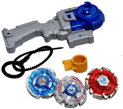 

Assemble 3 In 1 Metal Beyblade With 4 D system n Handle With launcher-Multicolor(Multicolor)