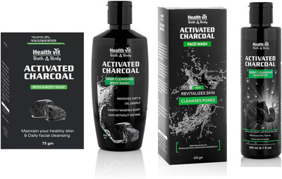 

Activated Charcoal Purifying Face & Body Care Kit(Activated Charcoal Kit)
