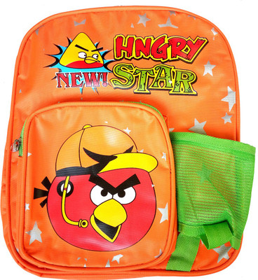 Dream ANGRY BACKPACK 20 L Backpack(Black), Orange