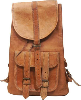 

CraftShades handmade leather laptopbackpack 10 L Laptop Backpack(Brown)