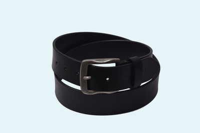 

Pellezzari Men Casual Black Genuine Leather Belt