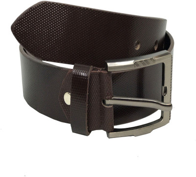 

JL Collections Men Casual Brown Genuine Leather Belt