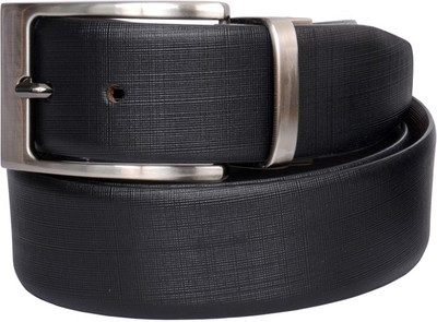 

Visach Men Black Genuine Leather Reversible Belt, Multicolor